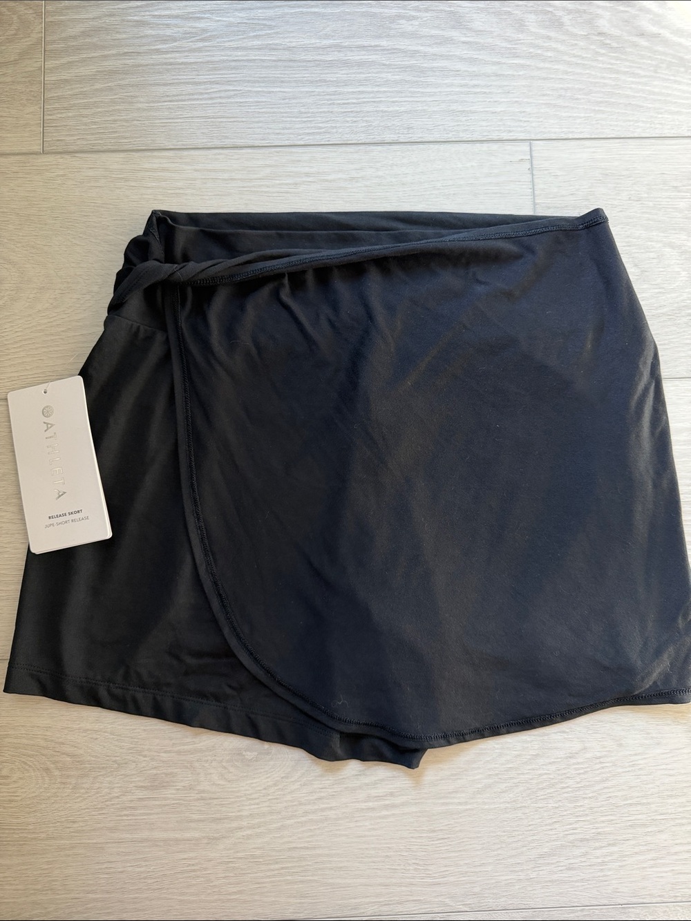 Athleta Black Wrap Release Skort
